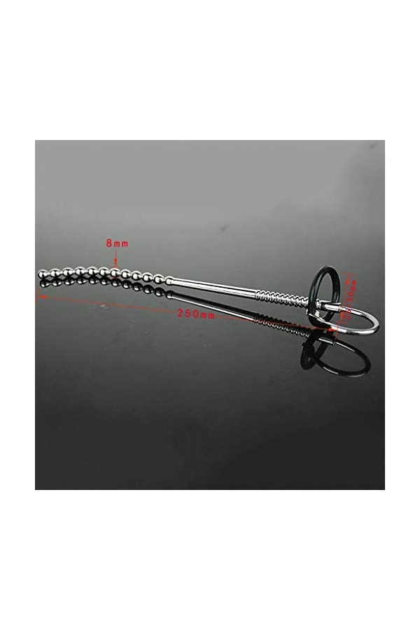 FLEAGE Sunglasses Homme 304 En Acier Inoxydable Cheval Eye Stimule Urétrale Obstruction Manuel DInsertion Pull Rod Perles Ca