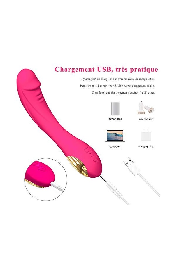 Masseur portable, Gôđe Fémmé Šèẋ Tôýs Couple Tôyșpour pour Femme Vîbránt, Vibromassêúrs Femînîn va et vient, Sěx Tôýs Fẹmmẹ R