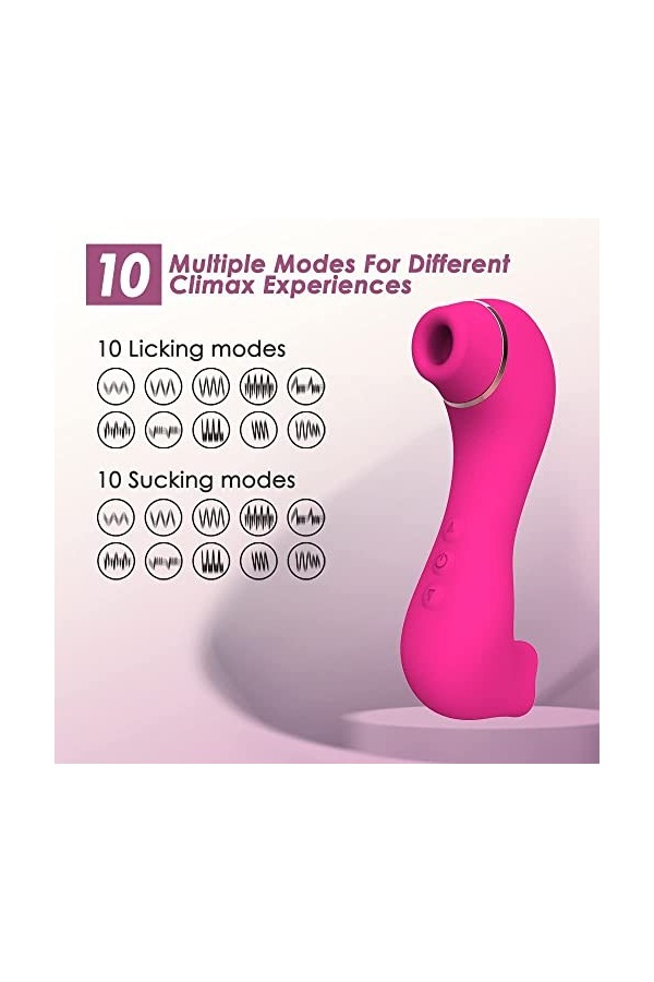 2 en 1 Ġödê Fêmmë Šêẋ Tóyș Feṃmẹ 10 * 10 Vîbrømásseúrs Fẹmînin Clìtøridîén avec, Fęminịn Clịtღṛidieṉ ṠṳceṳrṠtimṳlạteuṛ Clịtør