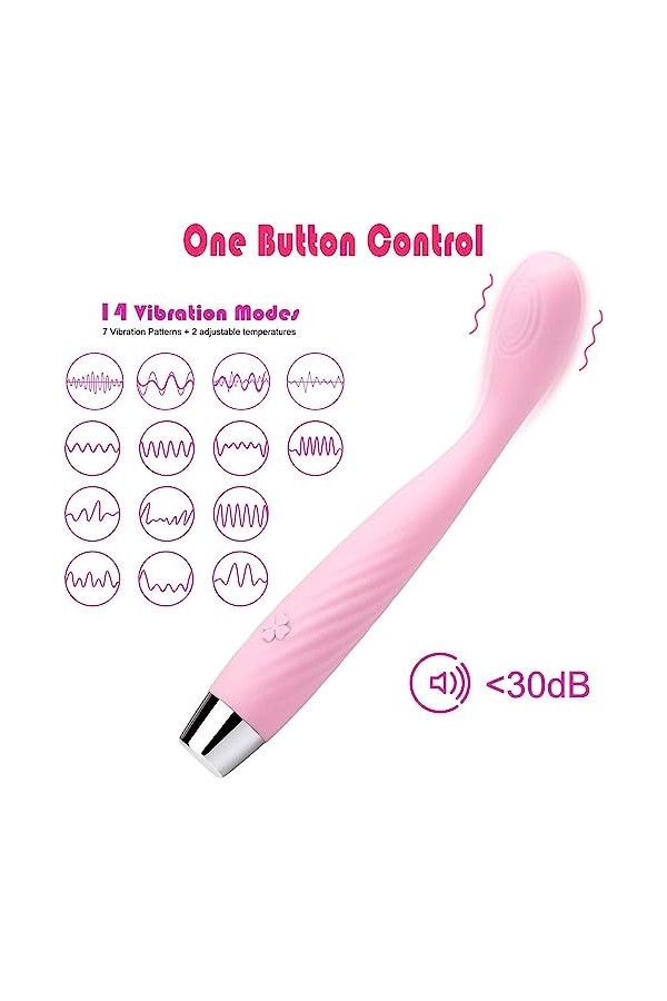 Chargement USB Vîbrømásseúrs Fěmînïn Clîtôrîdien va et vient Masseur multifonction 10 * 10 modes Ǵ̣ôdë Fémmé Šèẋ Tôýs Fémmé