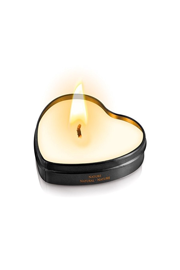 Plaisirs Secrets Set de 5 Mini Bougie de Massage Fraise Boîte Cœur 35 ml