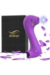 BOWQY Masseur portable en silicone avec 10 x 10 modes de fonction pour le soulagement de la fatigue et la relaxation, recharg