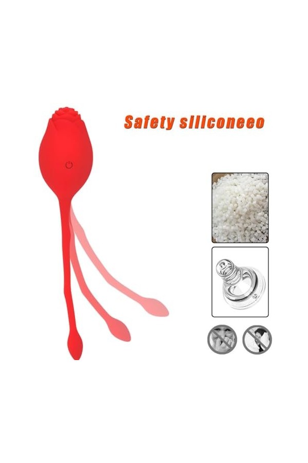 Rouge Mini love eggs 12 Mode Waterproof&Portable Šex Toýs Femmé pour Hoṁṁe&Feminin à Distance.15