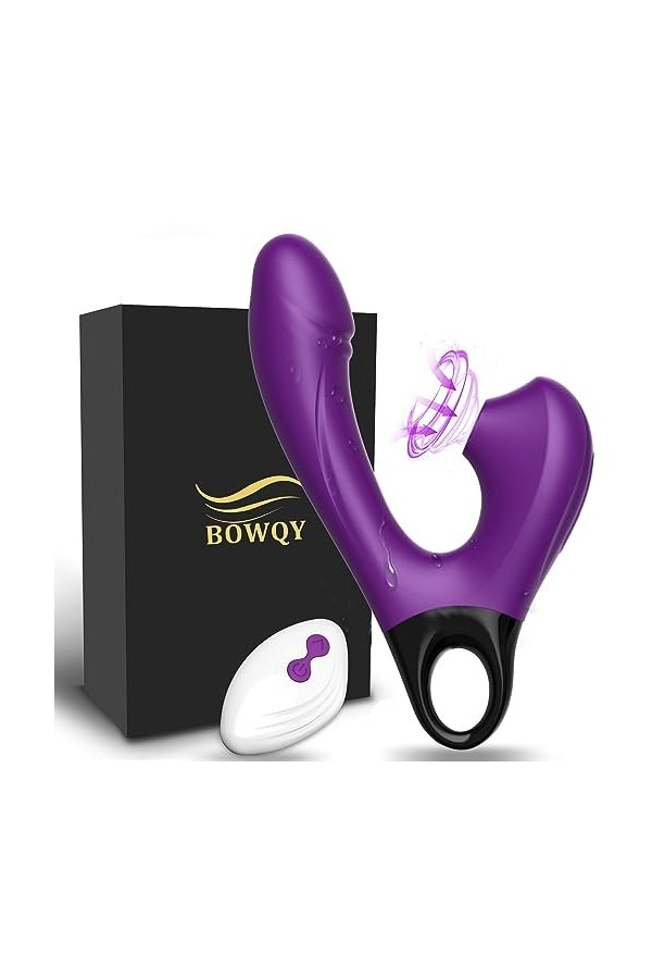 BOWQYSèxtôyse Couple Plaîsir Femme Masseur sans fil télécommandé Vîbrømásseúrs Fẹmînin Clìtøridîén avec 10 * 10 modes de régl