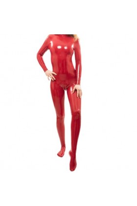 TODDACARE Fait Main Femmes Caoutchouc Rouge Gummi Catsuit Latex 3D Sein avec Fermeture à Glissière Entrejambe, personnalisé, 