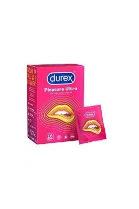 Durex PLEASURE ULTRA - 16 Préservatifs - Texture Ultra Perlée