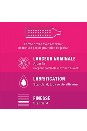 Durex PLEASURE ULTRA - 16 Préservatifs - Texture Ultra Perlée
