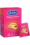 Durex - Lot de 2 Boîtes de Préservatifs - Pleasure Ultra x16 - Love x6 6 Préservatifs Love et 16 Pleasure Ultra 