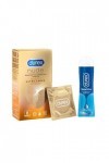 DUREX - Coffret Plaisir - 8 Préservatifs Nude XL Extra Large & 1 Gel Lubrifiant Sensitive 50ml