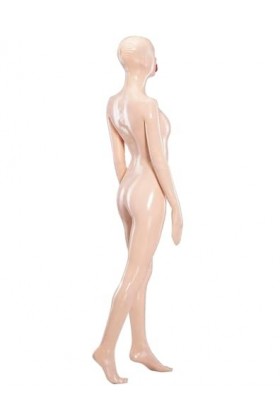 AZRLZP Vêtements en Latex pour femmes, fermeture éclair au dos, tout compris, vêtements en Latex ouverts, costume Sexy pour f