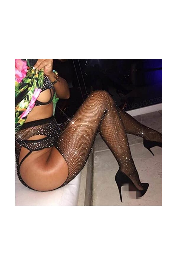 HUWAIYUNDONG Lingerie Sexy Érotique - Sexy Strass Résille Teddy Body Femmes Sexys Porno sous-Vêtements Érotiques Creux Sensue