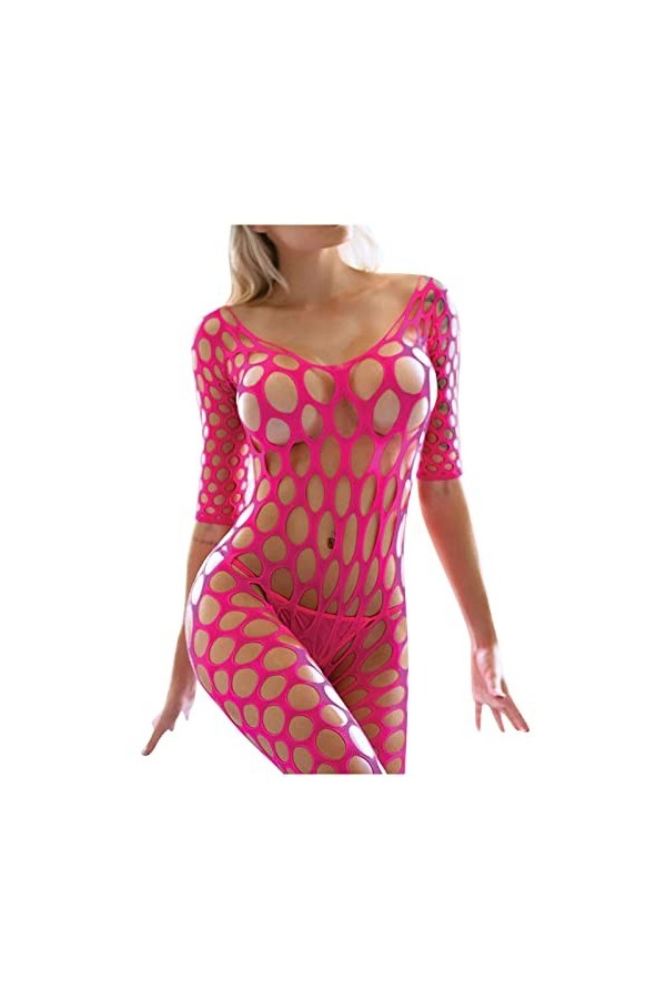 PTLLEND Lingerie Bondage Résille Bodystocking sous-Vêtements De Nuit Chemises Bodys Lingerie Sexy Homme Transparente Hot Pin