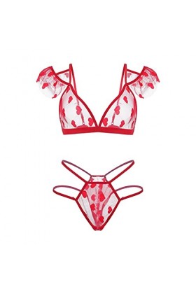 FGUUTYM Body Transparent Femme Sexy Quotidien Femme Sexy Lingerie Sexy Femme, rouge, XL