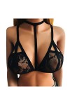 FGUUTYM Body sexy en dentelle pour femme, Noir , XL