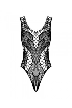 Obsessive Body Sexy Résille B138 Teddy Body, Noir,M