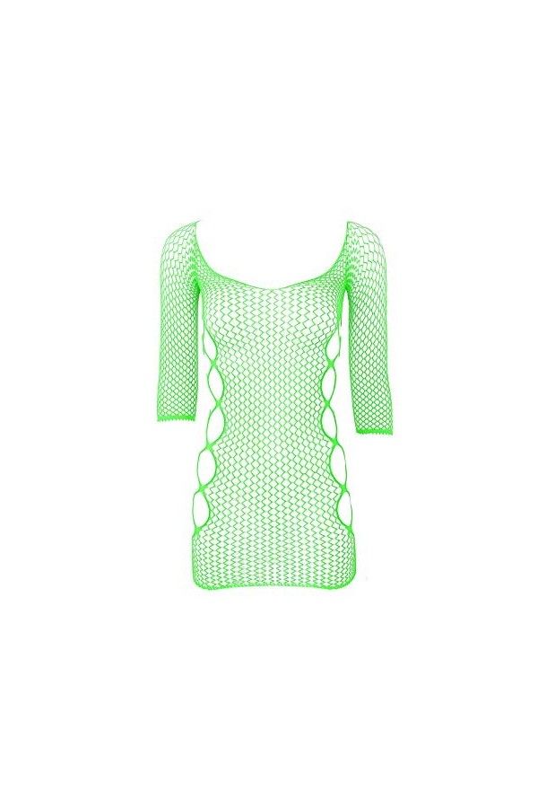 Kaerm Robe Sexy Moulante Bodystocking Lingerie Résille Nuisette Transparent Coquine Pantyhose Babydoll Vêtement de Nuit Eroti