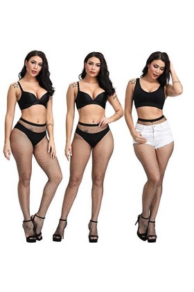 Lingerie Érotique Mesh Minces Bas Résille Jeans Déchirés Bas Sexy Séduisants-01_Taille Unique