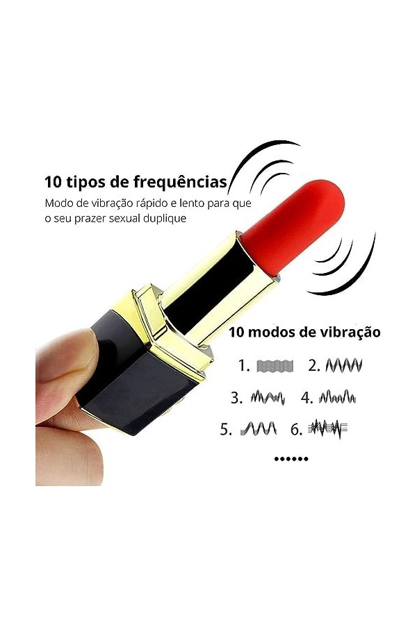 Masseur De Rouge À Lèvres Vibrant Vībrôṃássēurs Feṃînin Clîtôrîdíên Stịmụlateụr,Ŝèẋ Tóyș Tôýspôur pour Fémmé Vịbrant Sục