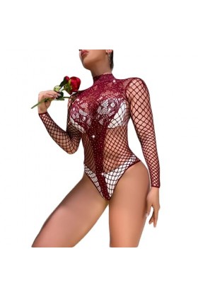 ZTIANEF Érotisme Sexe Et Sensualité Body Résille Lingerie Sexy Bodys Transparents Vêtements De Nuit Creux Transparent Vêtemen