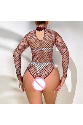 ZTIANEF Érotisme Sexe Et Sensualité Body Résille Lingerie Sexy Bodys Transparents Vêtements De Nuit Creux Transparent Vêtemen