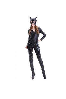 Top Totty Geri Combinaison érotique Dominatrix avec fermeture éclair sur le devant pour cosplay Taille M