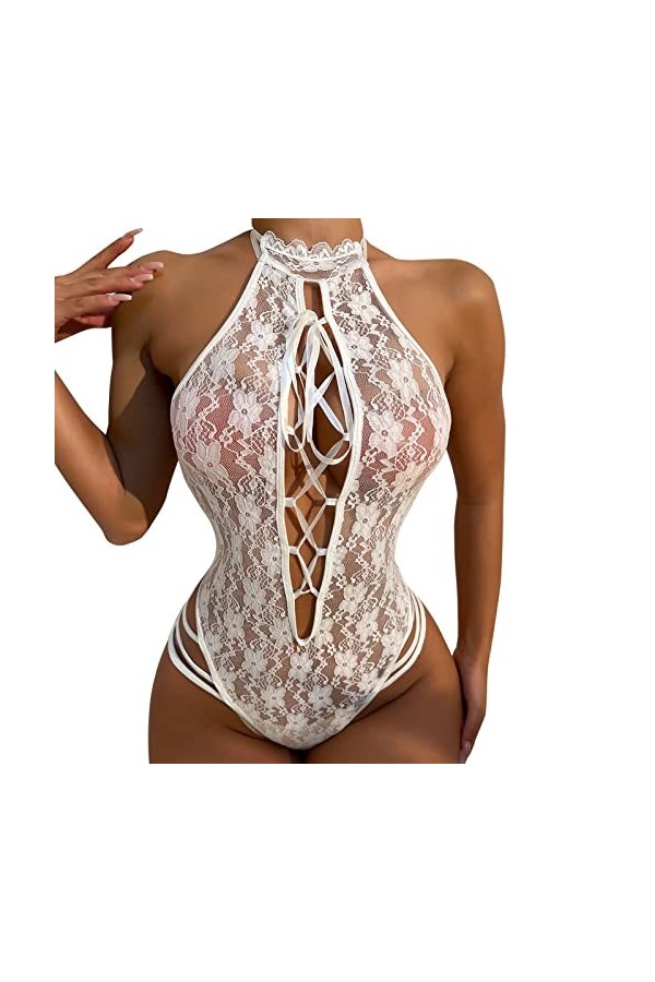 Générique Lingerie Sexy Femme Coquine Hot - Nuisette Sexy Femme Sensuelle Tenue Sexy Femme Pute Body Ouvert Entrejambe Linger