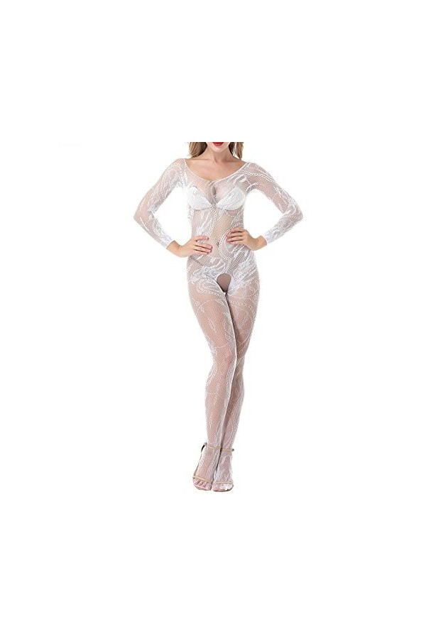 Yidartono Lingerie Sexy sous-vêtements Femmes Sexe Lingerie Porno pièce Creuse jointe Bodys Sexy Femme Noir,Taille Libre 