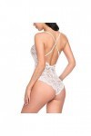 GoodLuck Combinaison de Perspective Femme Grande Taille Dentelle ajourée Body Sexe Lingerie discothèque vêtements Nouveau