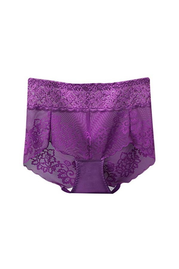 FGUUTYM Body Lingerie Femme Datei Plus Taille Culotte Taille Basse Lingerie Sexy Homme, lilas, L