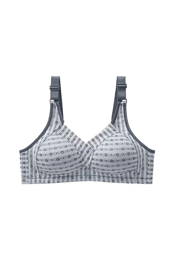 YSYOkow Soutines-Gorge minimiseurs Dentelle Femme Bra Comfortable sans Armature Couverture complète Grande Taille C
