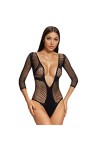 Body sexy en résille pour femme Sous-vêtements sexy ours en peluche Body Babydoll Lingerie Vêtements Bodysuit-style 7, XL