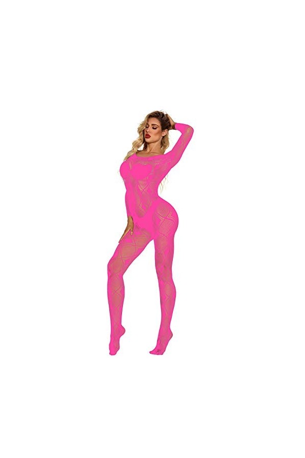 Lingerie pour femme - Body sexy - Sous-vêtements sexy pour femme - Vêtements de nuit pour femme, Rouge, taille unique