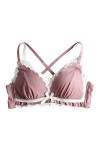 Zylione Body Costume en Polyester Sans Manches Intérieure Fille Lingerie Sexy Cuir, Hot Rosa-B, L