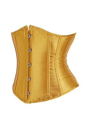 Zhitunemi Corset bustier en satin pour femme - Grande taille, Curcuma., XX-Large