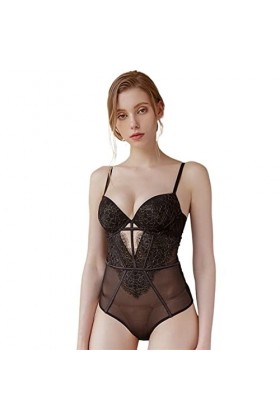 Soutien-Gorge en Dentelle Tentation Sexy serré Rassembler Body Une pièce Micro Sculptant sous-vêtement Une pièce Mince Color