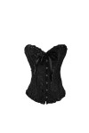 Rfmfkkg Corset sexy en coton à lacets avec nœud et bustiers taille sexy pour femmes, Bleu Rose, XL