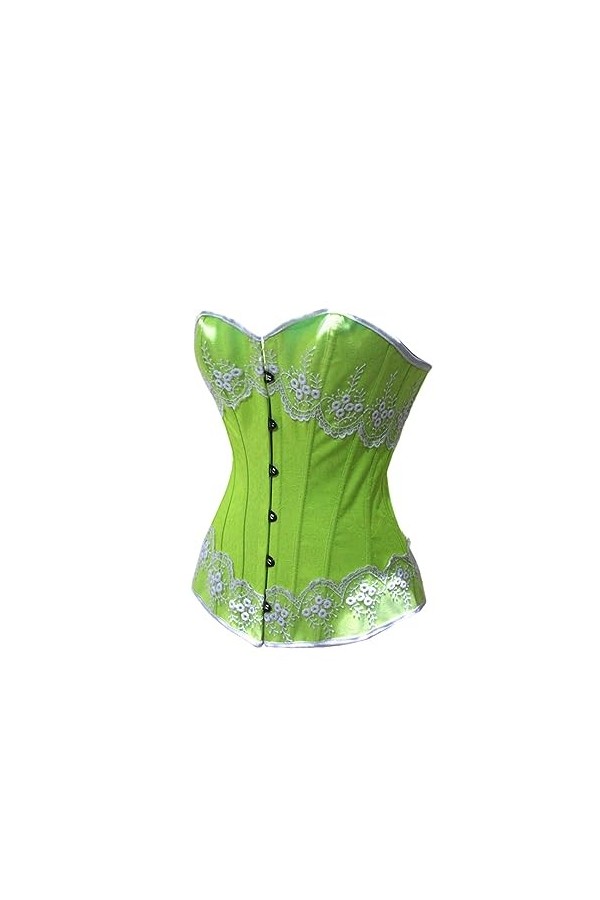 Rfmfkkg Corset de mariage en dentelle pour femme - Corset gainant - Bustier sexy - Busk, rose, XL