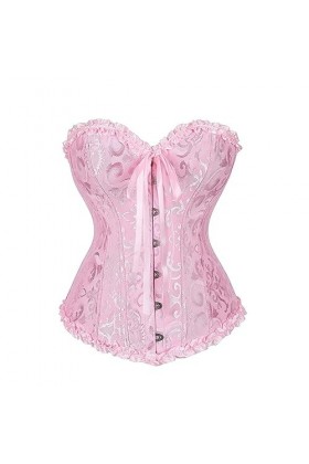 Rfmfkkg Corset sexy à lacets pour femme - Sans manches, EN8, M
