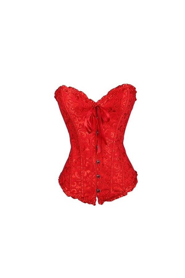 Rfmfkkg Corset sexy à lacets pour femme - Sans manches, EN8, M
