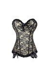 Rfmfkkg Corset sexy à lacets pour femme - Sans manches, EN8, M