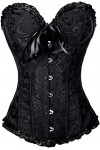 JEShifangjiusu Sexy Classic Femmes Corset DéColleté Lacets Corset Moulage Floral DéColleté Corset Corset Corset Corset Top A