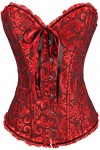 JEShifangjiusu Sexy Classic Femmes Corset DéColleté Lacets Corset Moulage Floral DéColleté Corset Corset Corset Corset Top A