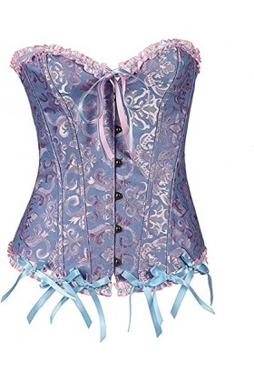 JEShifangjiusu Femmes Corset Corset Top Sexy Vintage Dentelle Bordure Corset Crumble Imprimé Corset Corset Corset Corset Ling