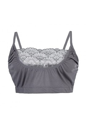 TDEOK Vom Corsage Lingerie Brassière Dentelle Femmes Cage Panzer Élastique Camisole Bustier Tops Sexy Chaînes Lingerie, Rose,