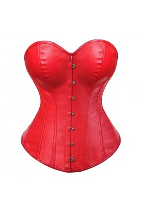 Femmes Corset Top White Black Satin Overbust Corset Bustier Lace Up Plus Taille Sexy Bridal Lingerie Gothic Corset