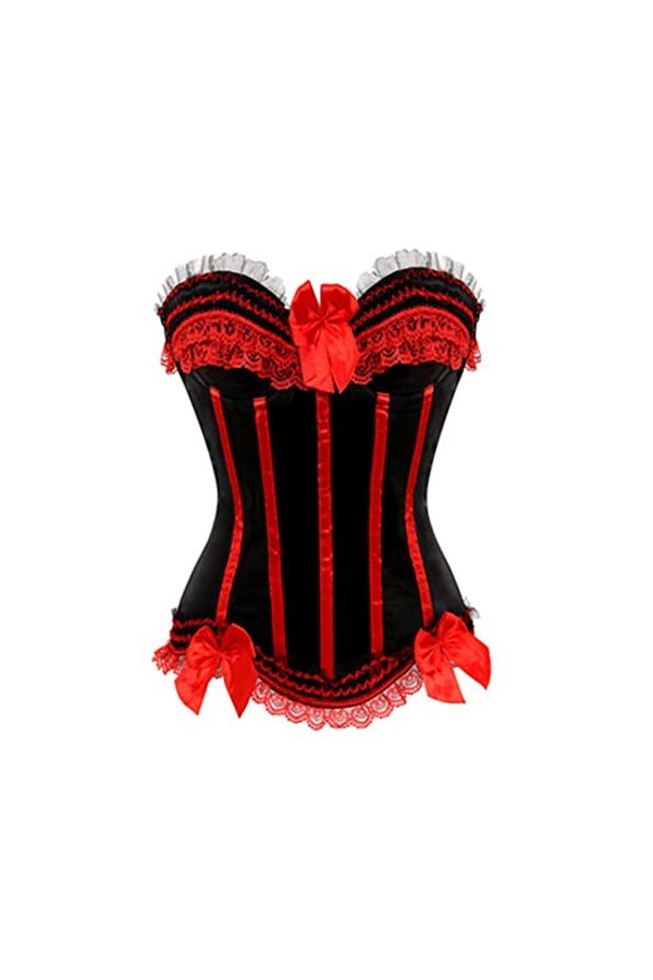 Sexy avec fermeture éclair - Style vintage - Bustiers à lacets - Bleu ciel - Taille 4XL