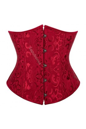 SARGE Corset Sexy Taille Cincher Vintage Corselet Top Gothique Plus Taille Costume