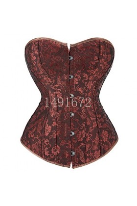 SARGE Corset Top pour Femmes Lingerie Sexy Bustiers Overbust Gothique Vêtements Halloween Vintage Plus Taille Noir Blanc