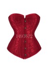 SARGE Corset Top pour Femmes Lingerie Sexy Bustiers Overbust Gothique Vêtements Halloween Vintage Plus Taille Noir Blanc