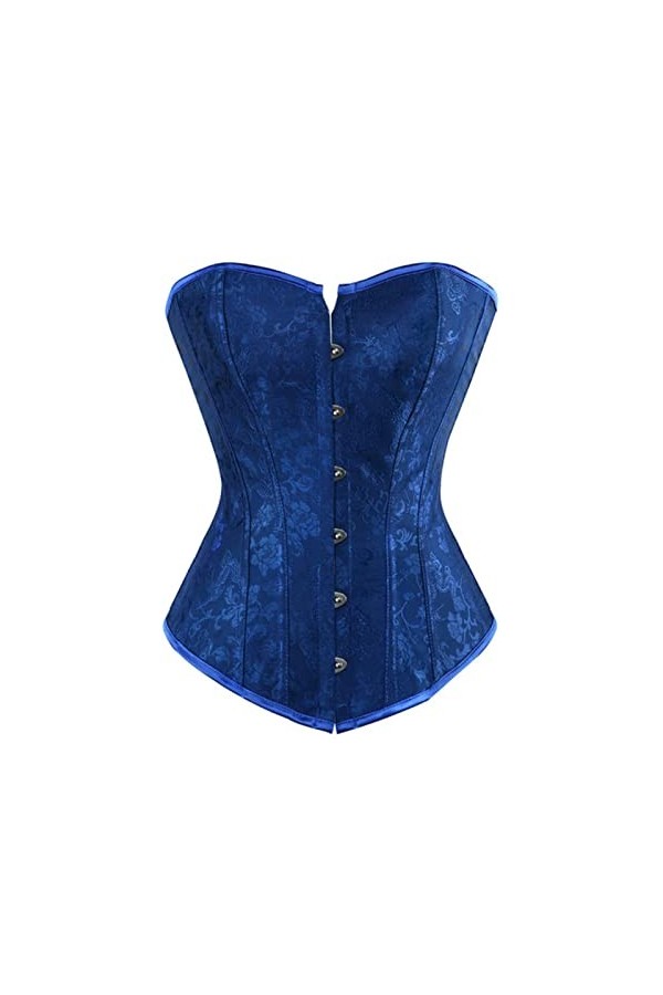 SARGE Corset Top pour Femmes Lingerie Sexy Bustiers Overbust Gothique Vêtements Halloween Vintage Plus Taille Noir Blanc